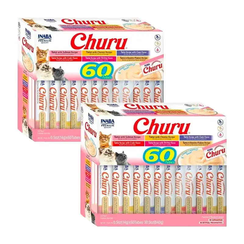 Churu Gatos Variedades De Atun, Pack 2 x 60X14Gr