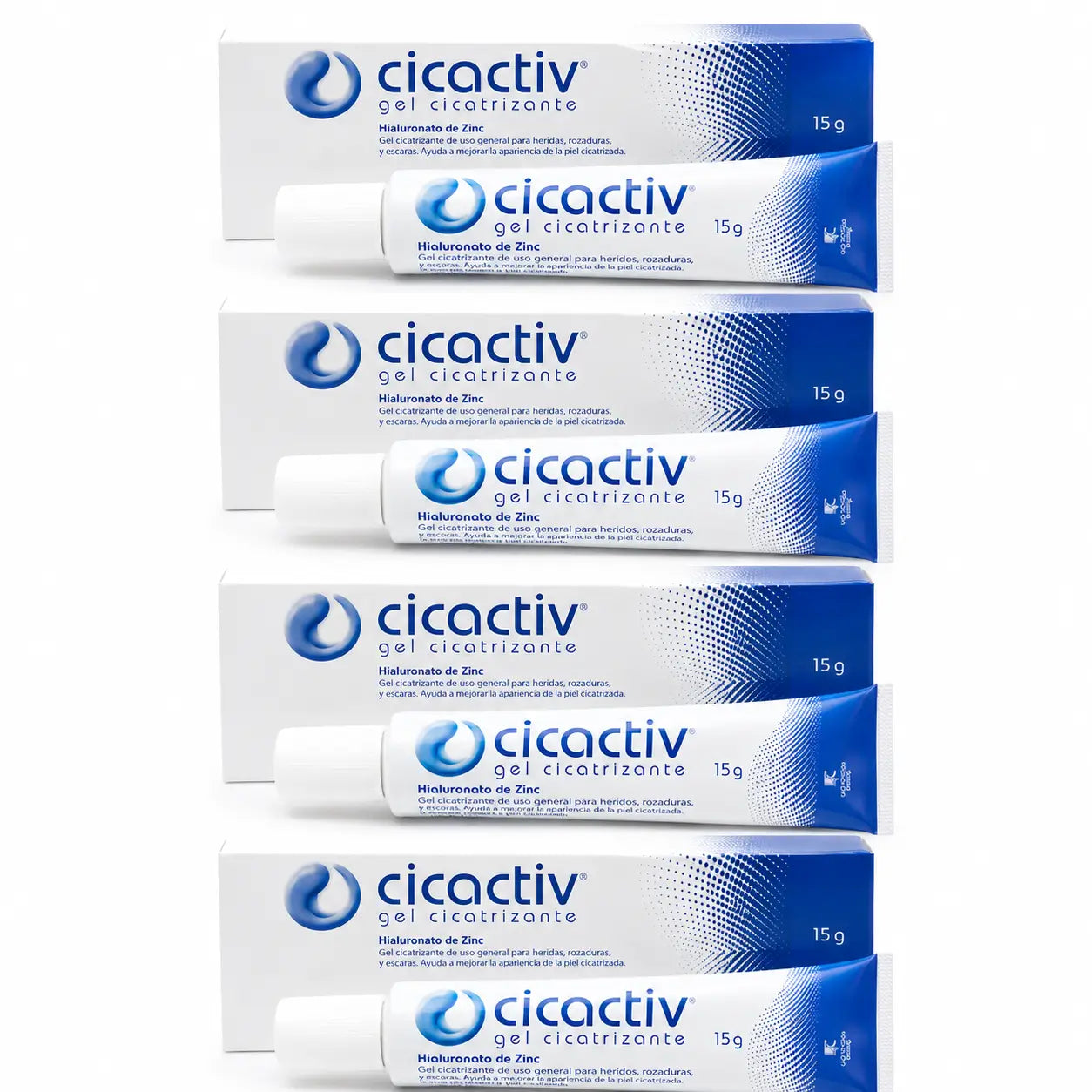 Cicactiv Gel Cicatrizante 15 gr, pack 4