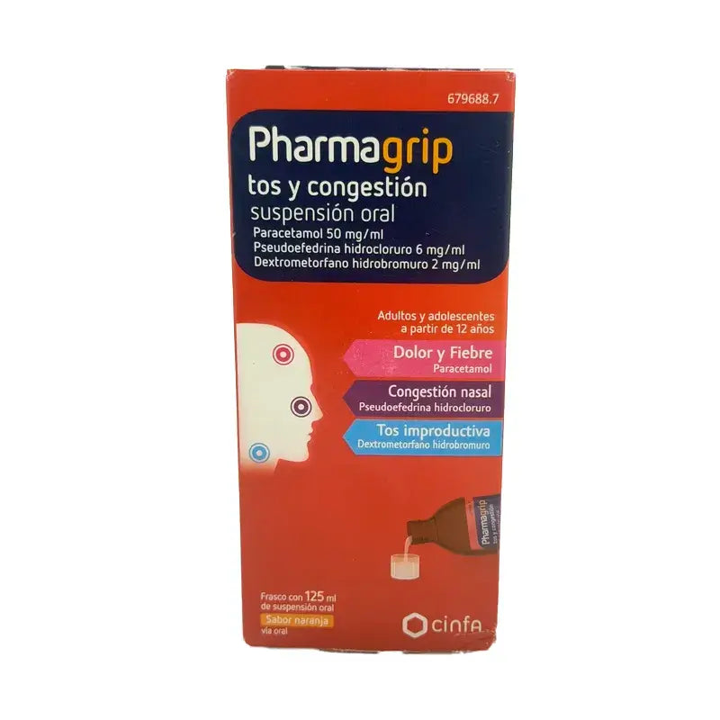 Pharmagrip Tos Y Congestion Suspension Oral , 125 ml