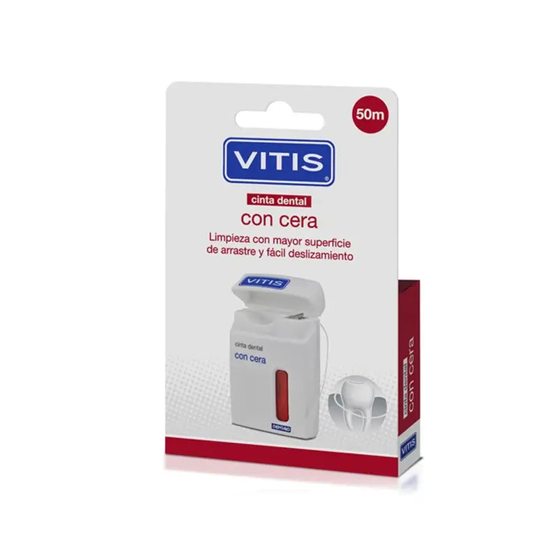 VITIS Cinta Dental con Cera 50 M