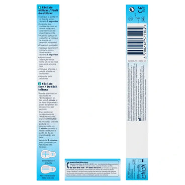 Clearblue Prueba de Embarazo con Detección Rápida, Resultado Desde Tan Solo 1 Minuto, 1 Test