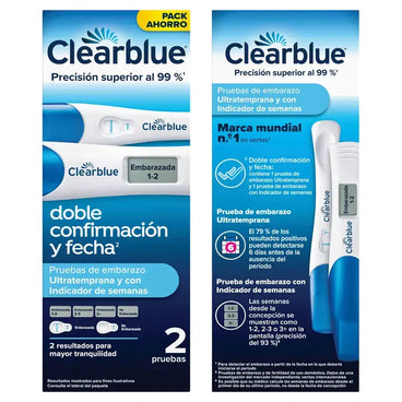 Clearblue Prueba De Embarazo Ultratemprana Con Doble Verificación, 2 Pruebas