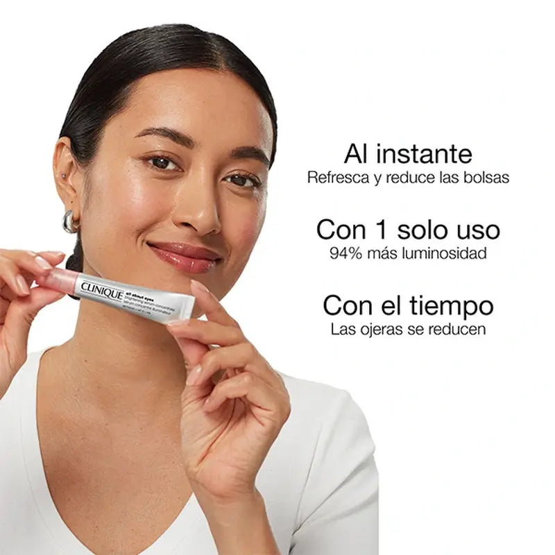 Clinique All About Eyes Sérum Concentrado Iluminador Contorno De Ojos, 10 ml