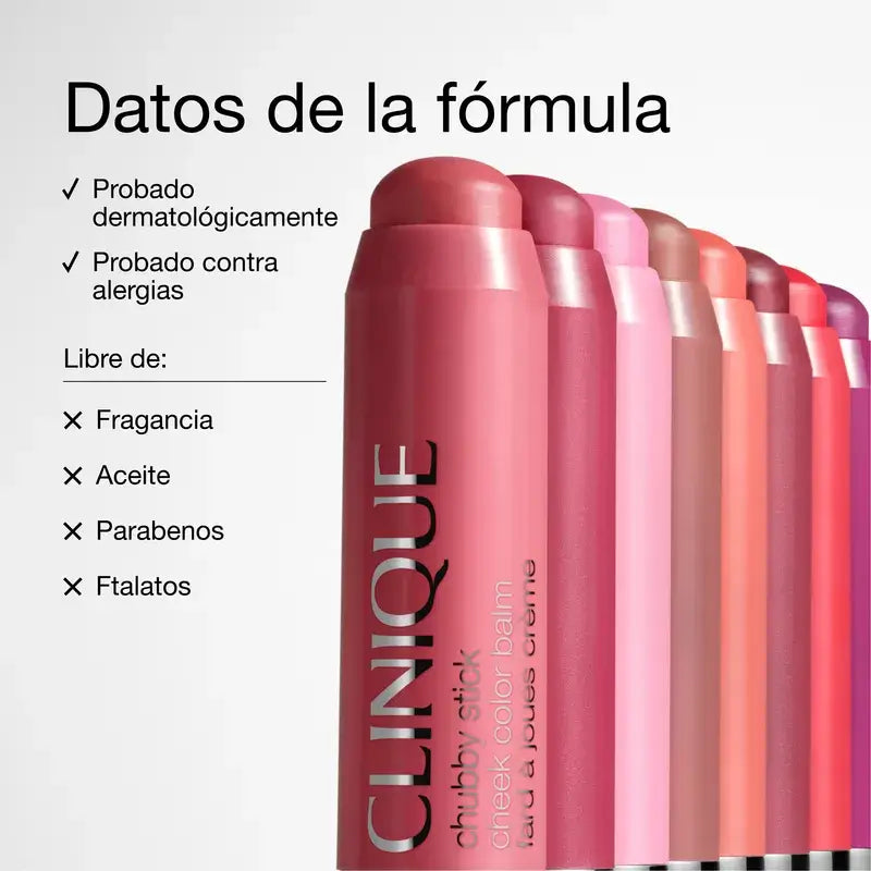 Clinique Bálsamo Con Color Para Mejillas Chubby Stick Tono Plenty O’ Papaya, 6 gr