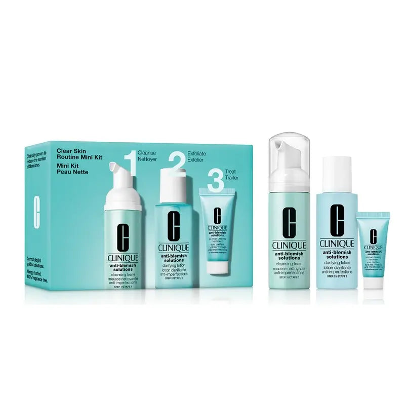 Clinique Clear Skin Routine Mini Kit, 3 uds