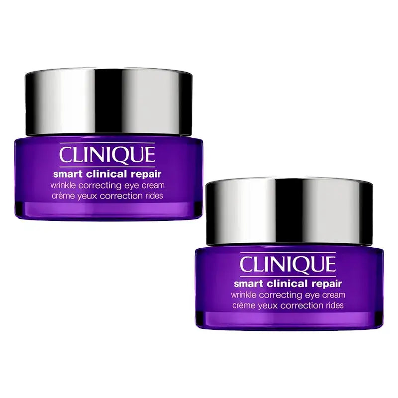Clinique Smart Clinical Repair Crema de Contorno de Ojos de Corrección Antiarrugas, 2x15 ml