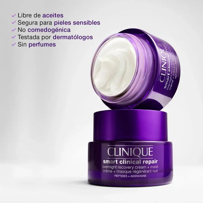 Clinique Smart Clinical Repair  Crema Mascarilla Antiedad Noche, 50 ml
