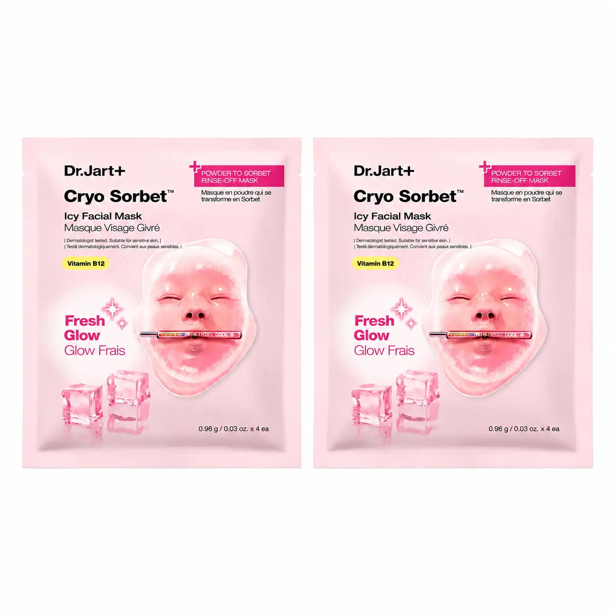 Dr. Jart+ Cryo Sorbet Icy Mascarilla Facial, pack 2