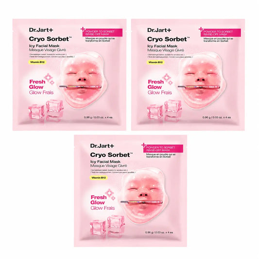 Dr. Jart+ Cryo Sorbet Icy Mascarilla Facial, pack 3
