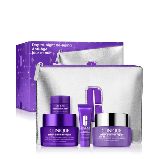 Clinique Estuche Navidad Crema Smart Spf 30 Antiedad 50 Ml + Smart Noche 50 Ml +2 Regalos