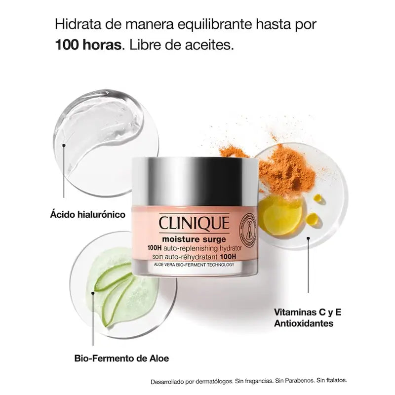Clinique Moisture Surge Hidratante Autorrestaurador de 100 Horas, 125 ml