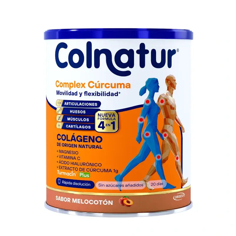 Colnatur Complex Colágeno Cúrcuma Sabor Melocotón, 254 gr