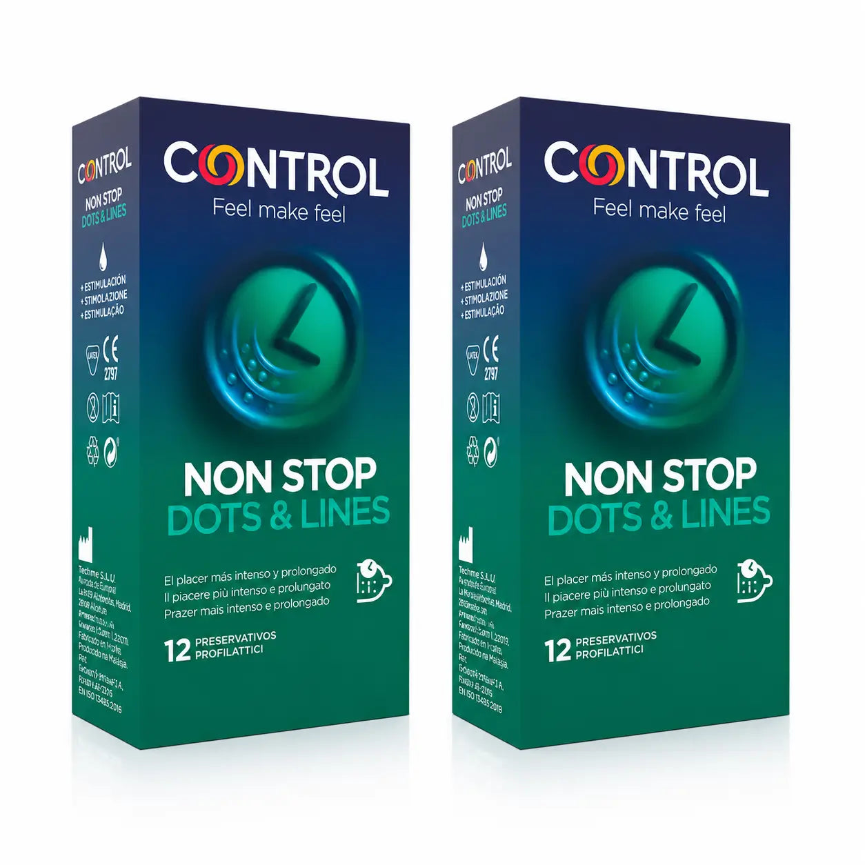 Control Non Stop Dots & Lines, 12 Unidades , pack 2