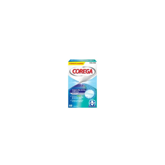 Corega 3 Minutos Limpieza Protesis Dental, 66 Tabletas