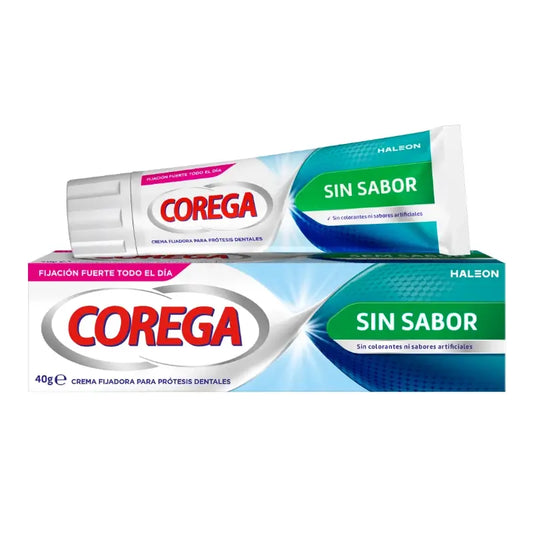 Corega Extra Fuerte Crema Adhesivo Sin Sabor, 40 gr