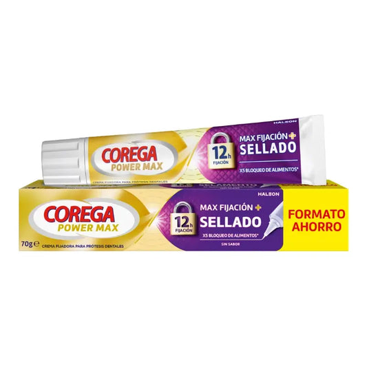 Corega Maximo Sellado Crema Fijadora, 70 gr
