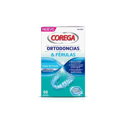 Corega Ortodoncias y Ferulas, 66 Tabletas