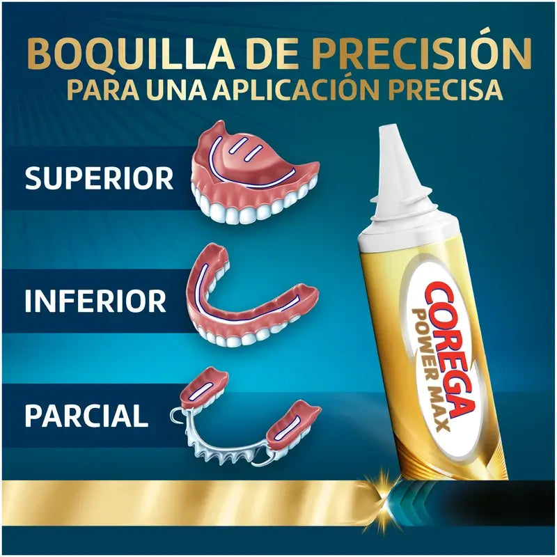 Corega Power Max Supreme Crema Fijadora Prótesis Dental , 70 gr