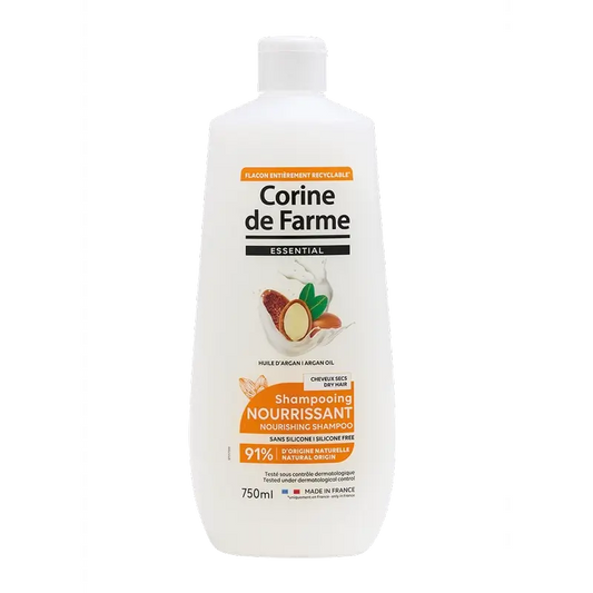 Corine De Farme Champú Nutritivo Con Aceite De Argan, 750 ml
