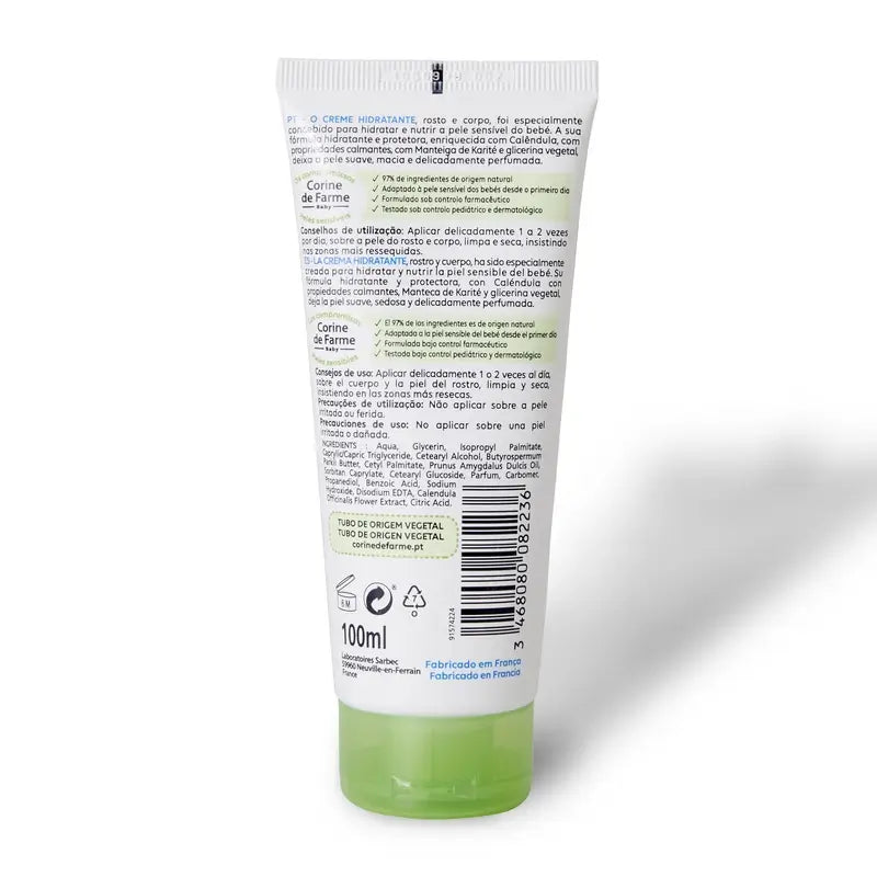 Corine De Farme Crema Hidratante Caléndula , 100 ml