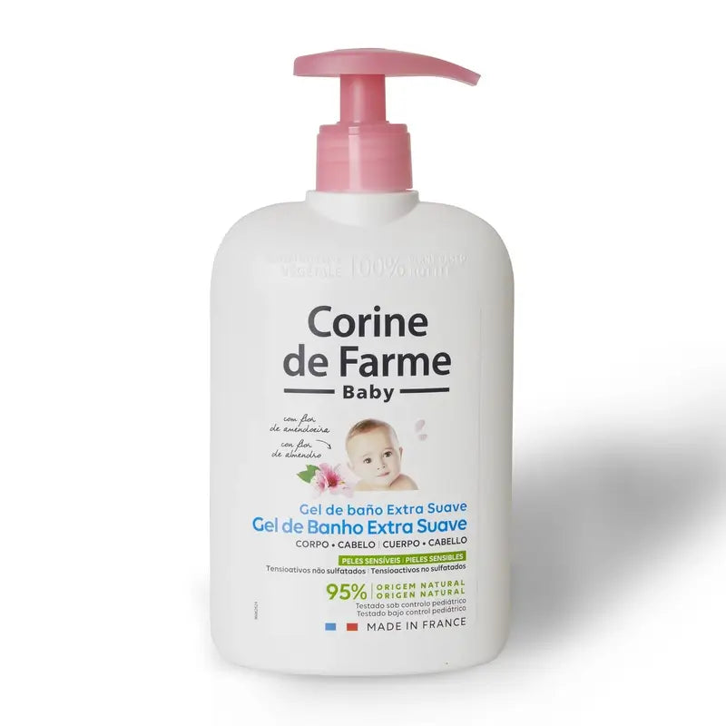 Corine De Farme Gel De Baño Extra Suave Flor De Almendro , 500 ml