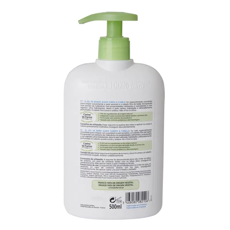 Corine De Farme Gel De Baño Ultra Hidratante Caléndula , 500 ml
