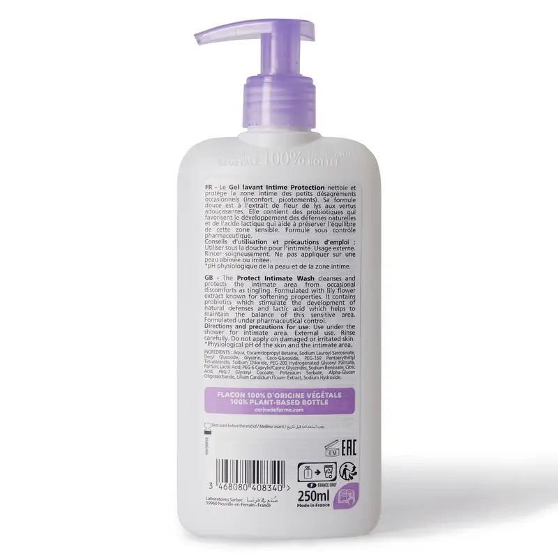 Corine De Farme Gel Higiene Íntima Protección , 250 ml