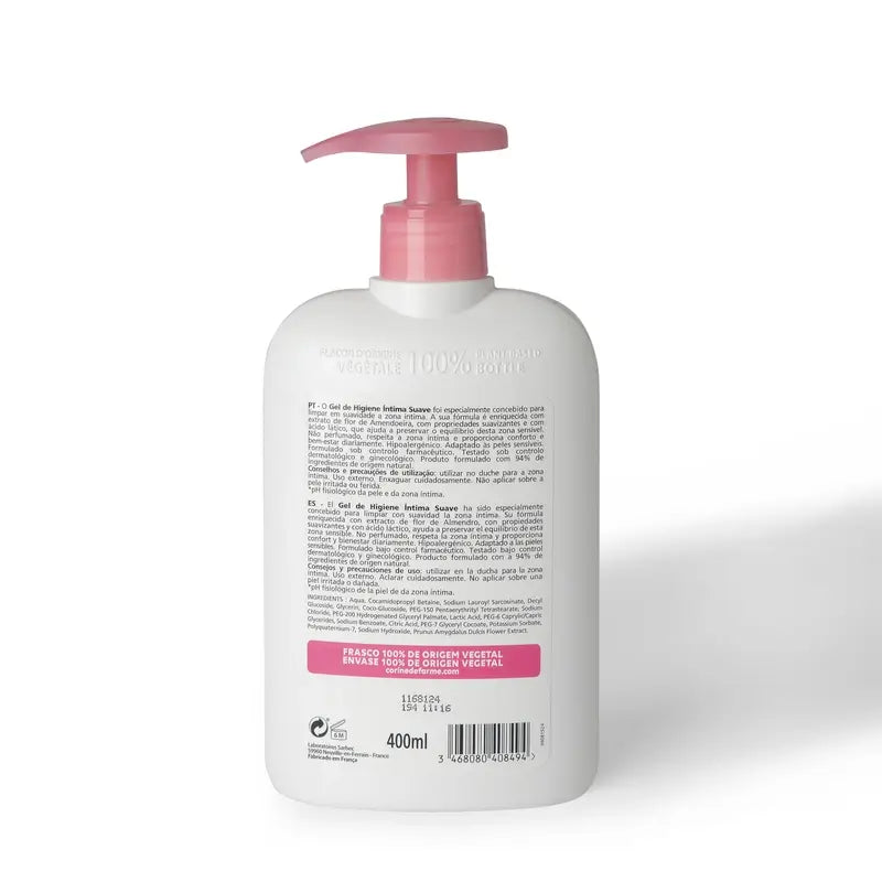Corine De Farme Gel Higiene Íntima Suave , 400 ml