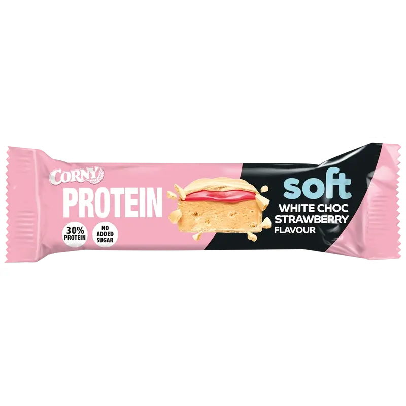 Corny Protein Soft Chocolate Blanco Y Fresa , 45 gr