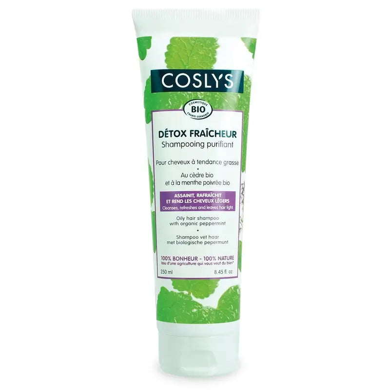 Coslys Champú Cabello Graso Menta Bio , 250 ml