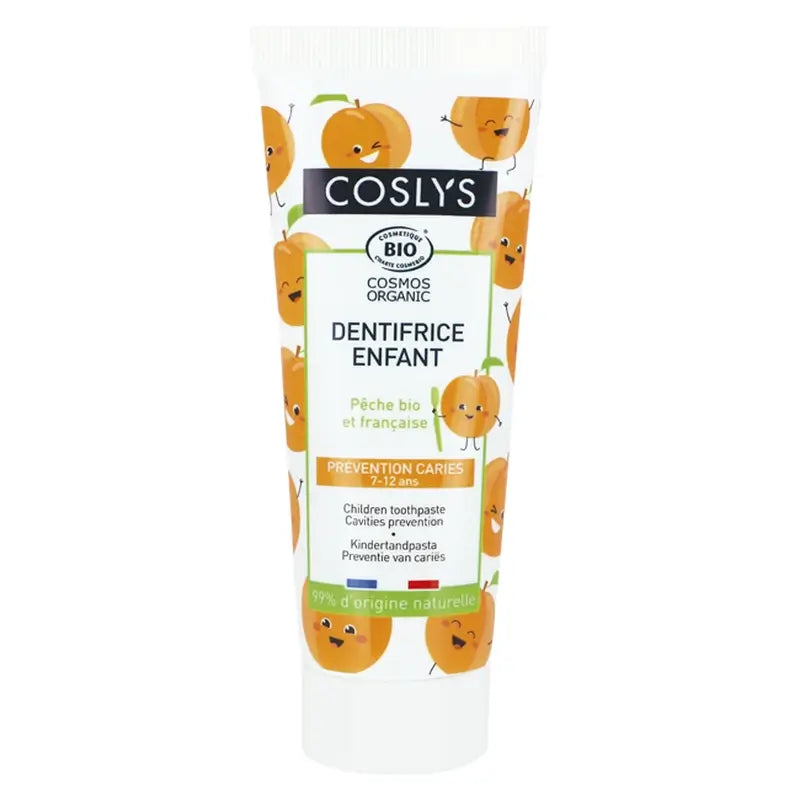Coslys Dentífrico Melocotón Niños 7-12 Años, 100 gr
