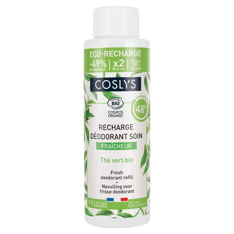 Coslys Recarga Desodorante Frescor (Té Verde + Aloe Vera) , 500 ml