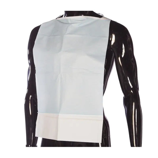 Cuatrogasa Babero Soft De Papel + Polietileno, 125 unidades