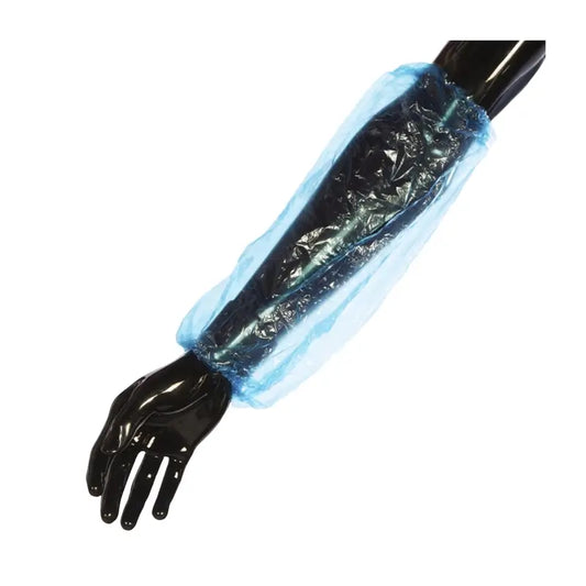 Cuatrogasa Cubre Mangas De Polietileno Azul, 100 unidades