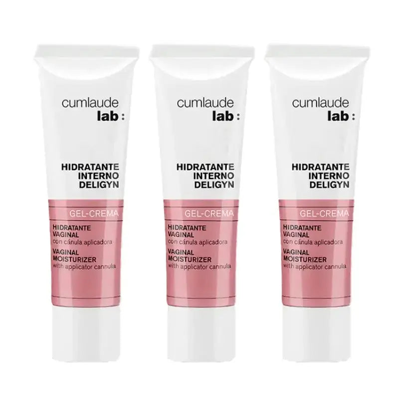 Cumlaude Lab Hidratante Interno Deligyn Gel Crema, Pack 3 x 30 ml