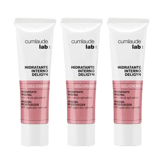 Cumlaude Lab Hidratante Interno Deligyn Gel Crema, Pack 3 x 30 ml