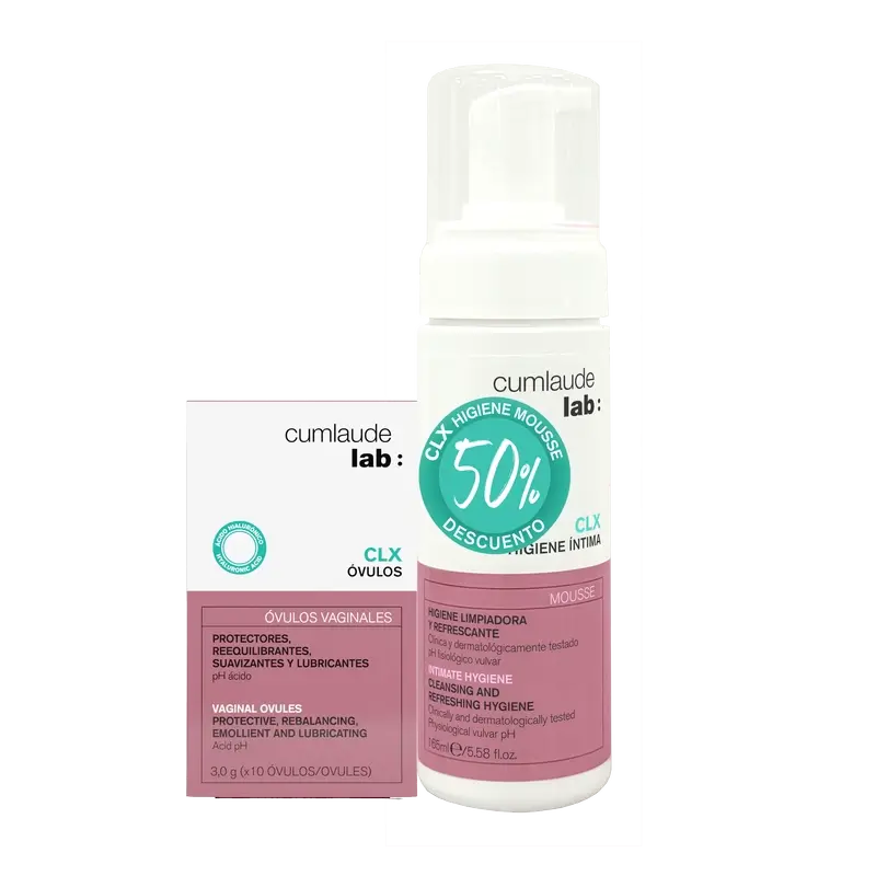 Cumlaude Lab Ovulos Clx Md + Clx Mousse 165Ml, 10 óvulos + 165 ml
