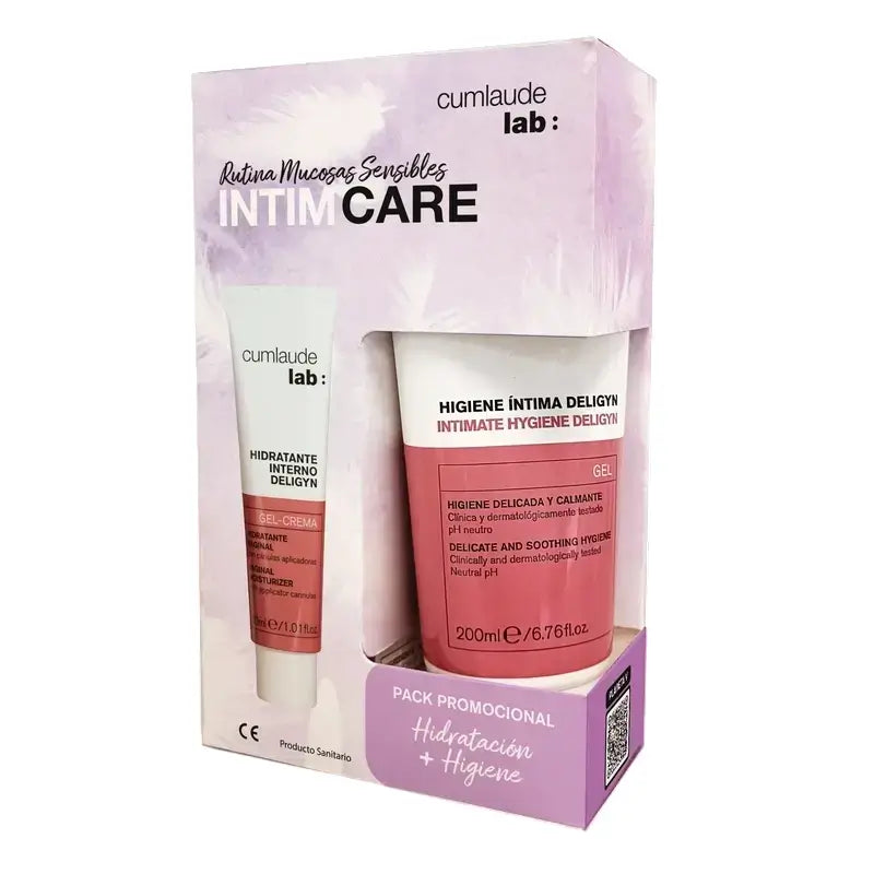 Cumlaude Lab Pack Menopausia Deligyn Higiene Intima 200Ml + Hidratante Interno 30Ml
