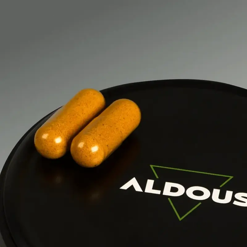 Aldous Bio Cúrcuma con Jengibre y Pimienta Negra con Probióticos, 250 cápsulas