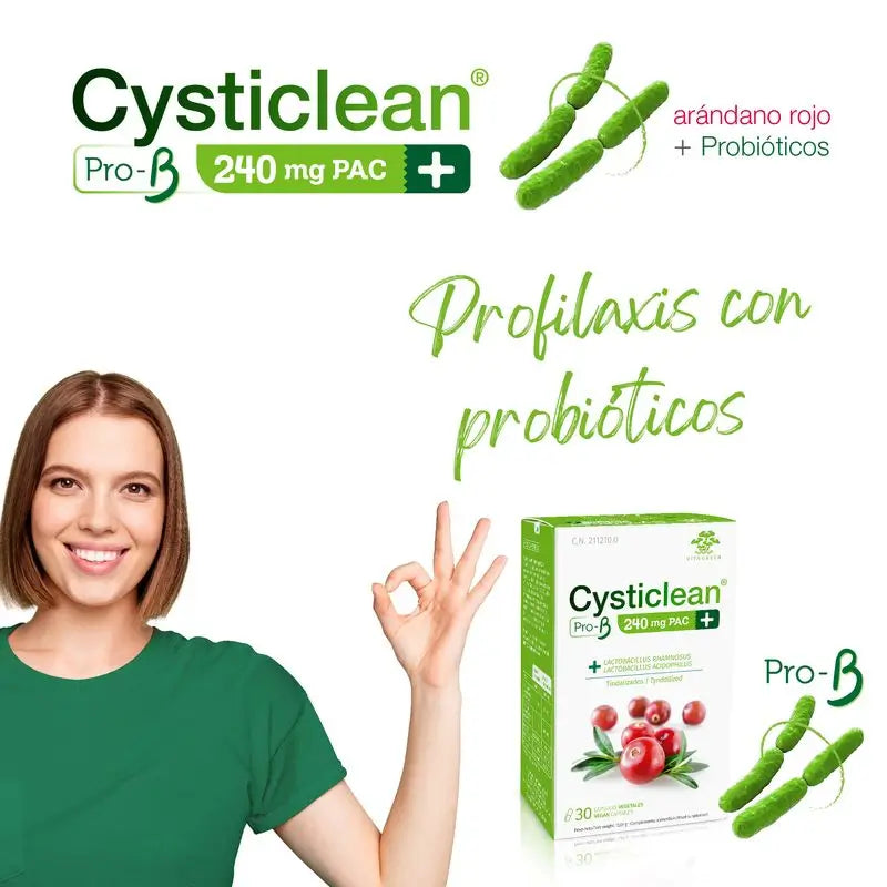 Cysticlean Prob 240 Mg Pac, 30 cápsulas