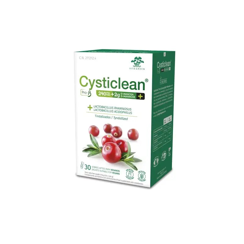 Cysticlean Prob-D Manosa 240 Mg Pac, 30 sobres