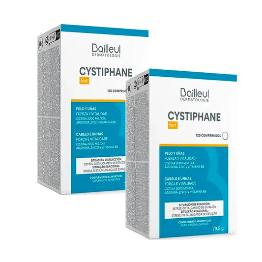 Cystiphane Biorga Caída Del Cabello, Pack 2 x 120 comprimidos