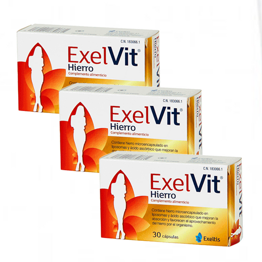 Pack Exelvit Hierro 3x30 Cápsulas