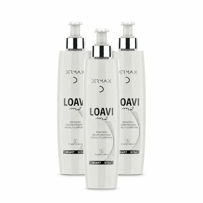Dermax Loavi M2 Emulsion Facial Y Corporal, Pack 3 x 500 Ml