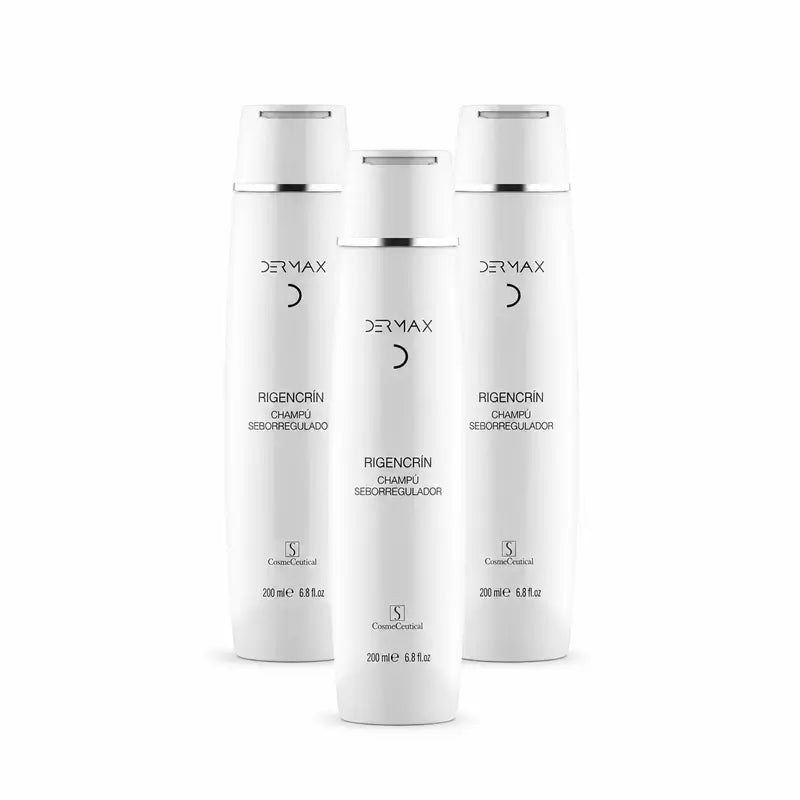 Dermax Rigencrín Champú Seborregulador , Pack 3 x 200 ml