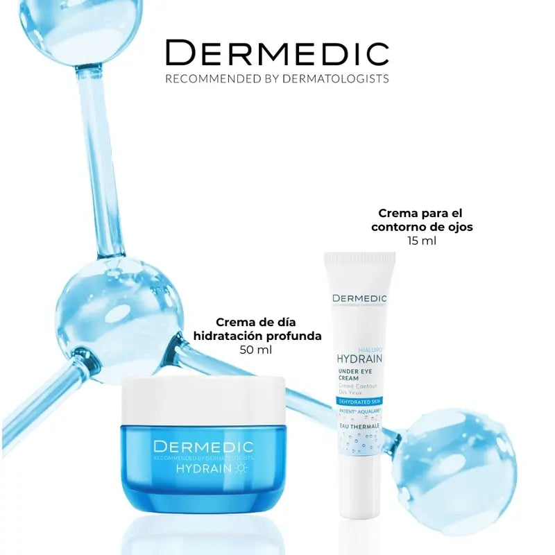 Dermedic Pack Hydrain Crema Hidratante Profunda + Contorno De Ojos , 50 + 15 ml