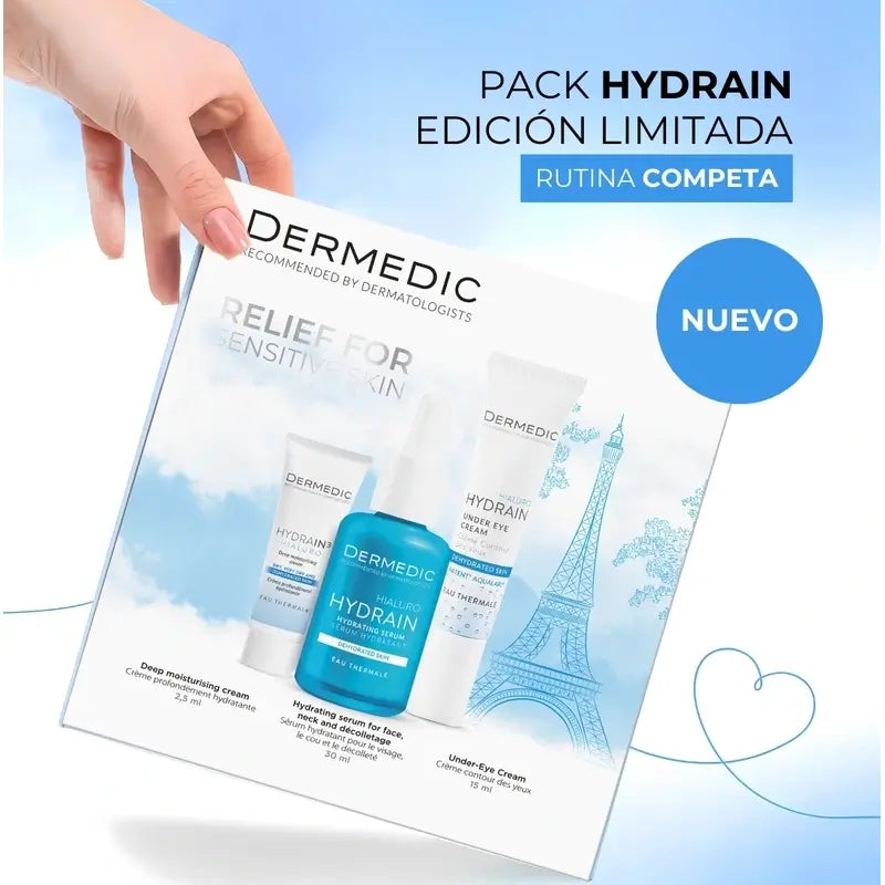 Dermedic Pack Hydrain Rutina Completa , 30 + 2,5 +15 ml
