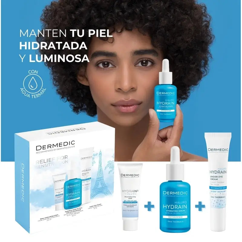 Dermedic Pack Hydrain Rutina Completa , 30 + 2,5 +15 ml