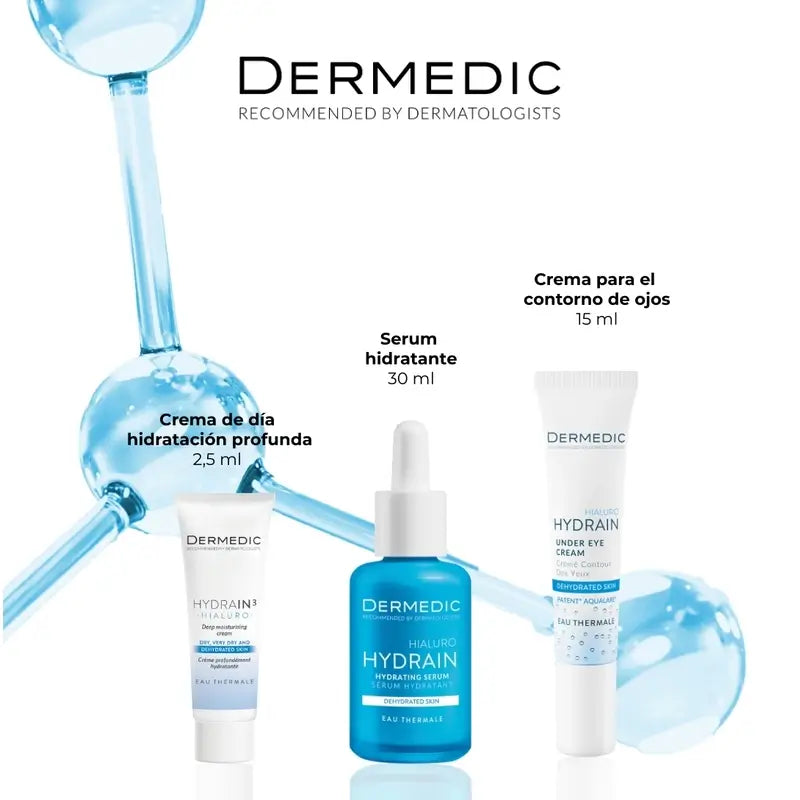 Dermedic Pack Hydrain Rutina Completa , 30 + 2,5 +15 ml