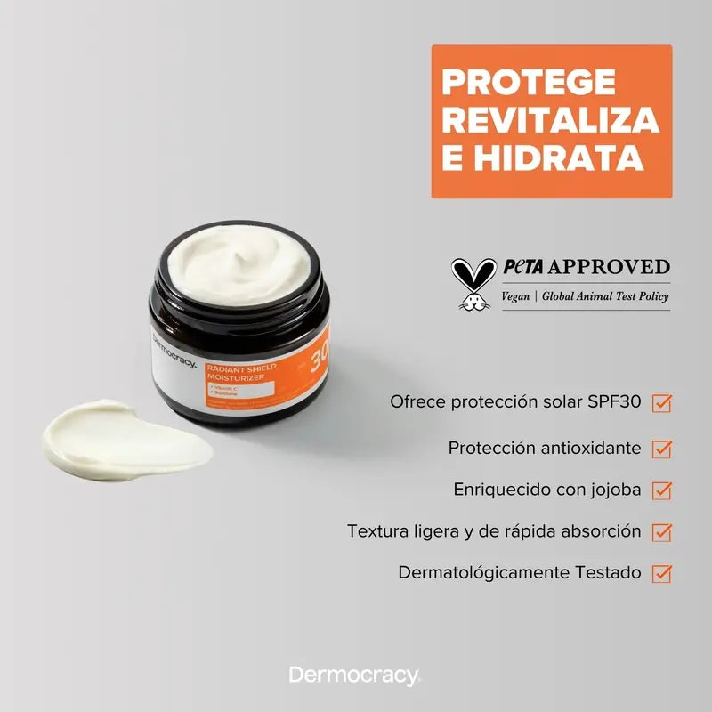 Dermocracy Radiant Shield Spf30 Moisturizer 10%
